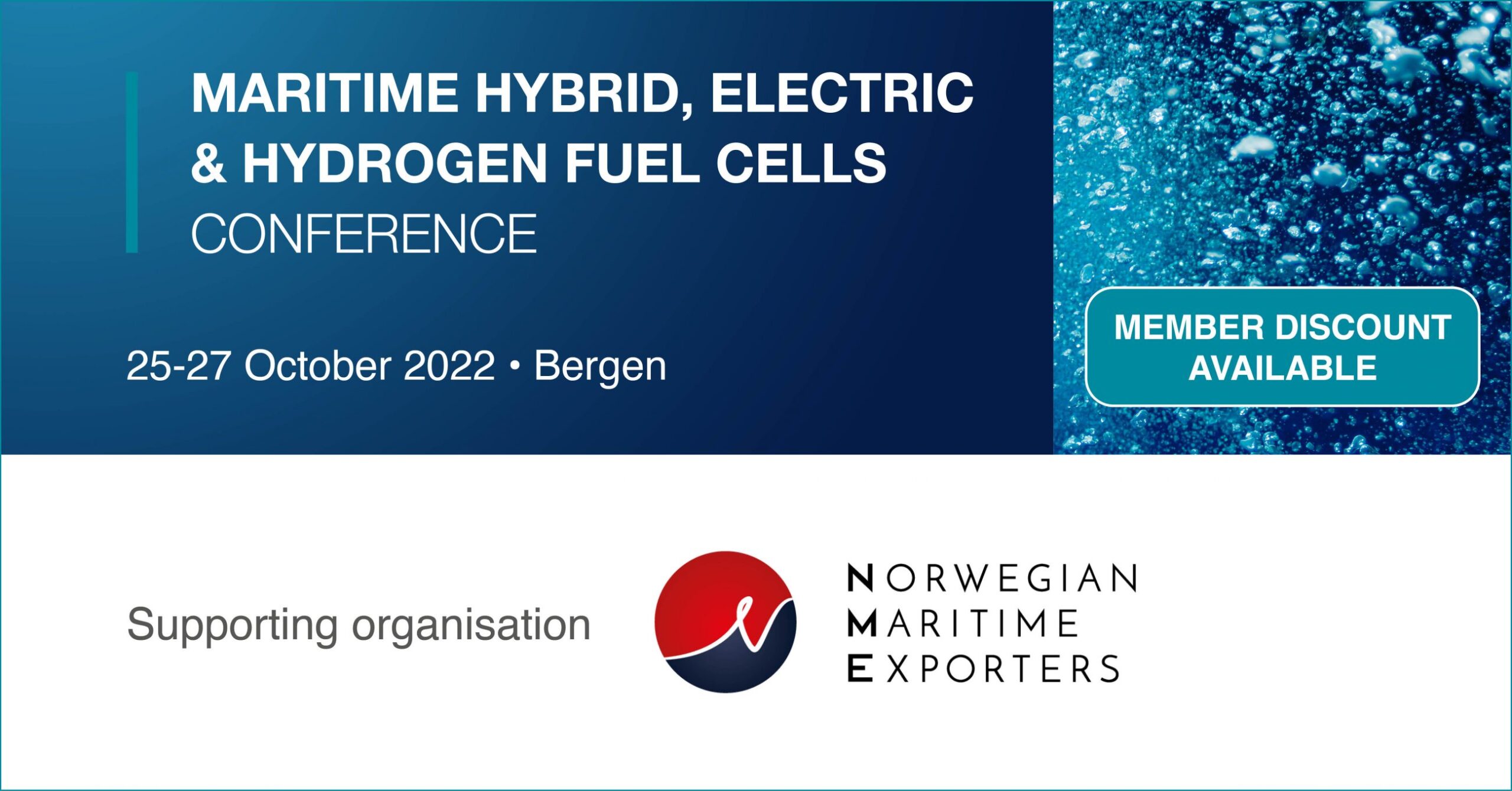 Maritime Hybrid Electric & Hydrogen Fuel Cells conference email banner